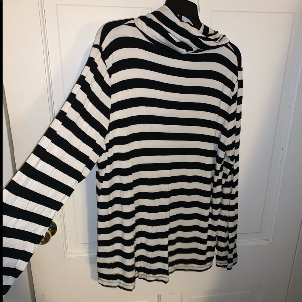Cable & Gauge Striped Turtleneck Sz XL - Picture 5 of 6